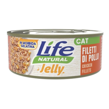 Life Cat Natural Jelly Cibo Umido in Morbida Gelatina per Gatti