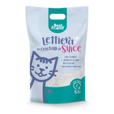 Best Friend Lettiera in Cristalli di Silicio per Gatti