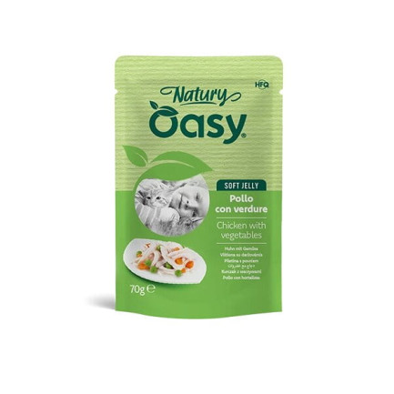 Oasy Natury Soft Jelly Cibo Umido per Gatti Adulti