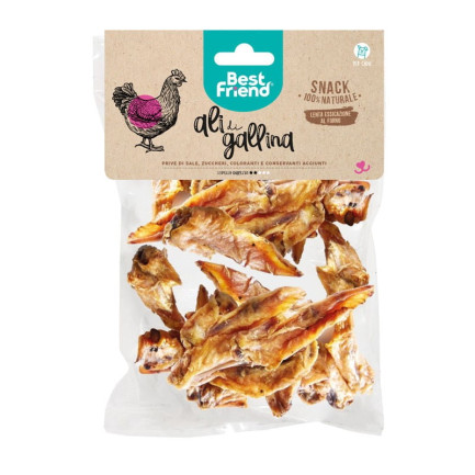 Best Friend Ali di Gallina per Cani Snack Naturale Essiccato