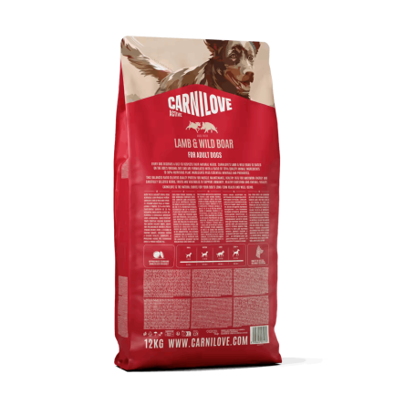 Carnilove Croquettes d'agneau et de sanglier pour chiens adultes