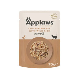 Applaws Buste in Brodo per Gatti Adulti Cibo Umido Complementare 70g