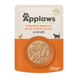 Applaws Buste in Brodo per Gatti Adulti Cibo Umido Complementare 70g