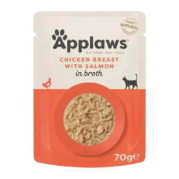 Applaws Buste in Brodo per Gatti Adulti Cibo Umido Complementare 70g