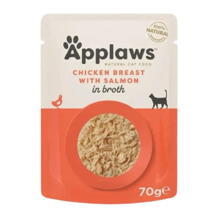 Applaws Buste in Brodo per Gatti Adulti Cibo Umido Complementare 70g