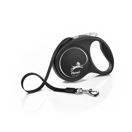 Flexi Black Design Guinzaglio in Fettuccia