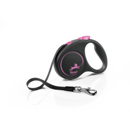 Flexi Black Design Guinzaglio in Fettuccia