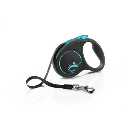 Flexi Black Design Guinzaglio in Fettuccia