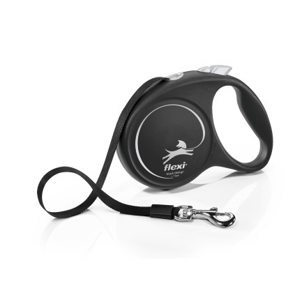 Flexi Black Design Guinzaglio in Fettuccia