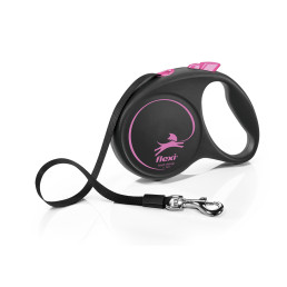 Flexi Black Design Guinzaglio in Fettuccia