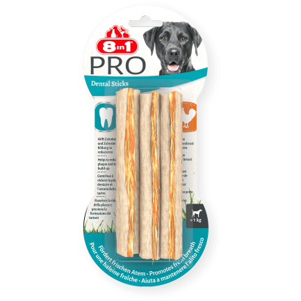8in1 Delights Pro Dental Stick Dentali per cani