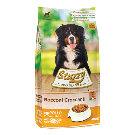 Stuzzy Crocchette Croccanti con Pollo e Tacchino per Cani