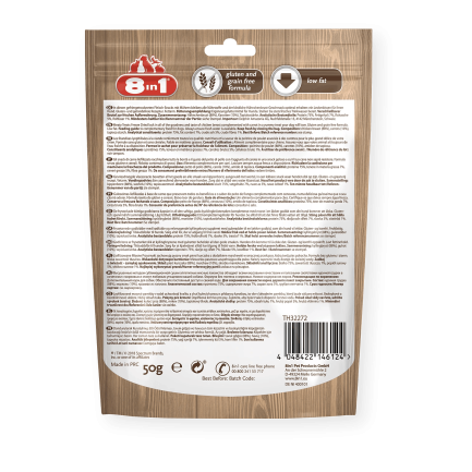 8in1 Meaty Treats Snack di Carne Liofilizzati per Cani
