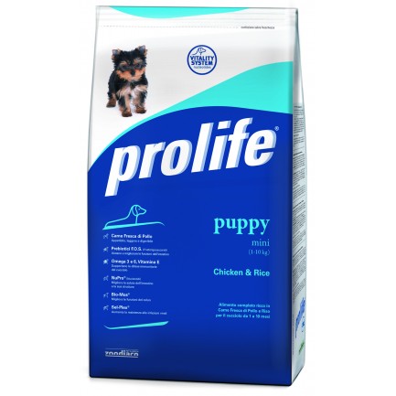 Prolife Puppy Mini con Pollo e Riso per Cani Prolife Puppy Mini con Pollo e Riso per Cani