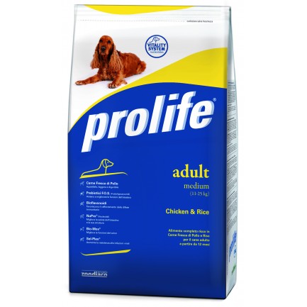 Prolife Adult Medium con Pollo e Riso per Cani Prolife Adult Medium con Pollo e Riso per Cani