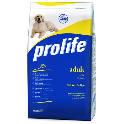 Prolife Adult Large con Pollo e Riso per Cani Prolife Adult Large con Pollo e Riso per Cani