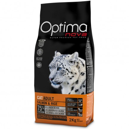 Optima Nova Cat Adult con Salmone e Riso Optima Nova Cat Adult con Salmone e Riso