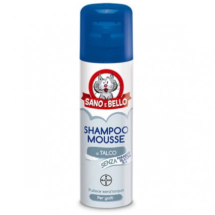Bayer Sano e Bello Shampoo Mousse al Talco per Gatti Bayer Sano e Bello Shampoo Mousse al Talco per Gatti