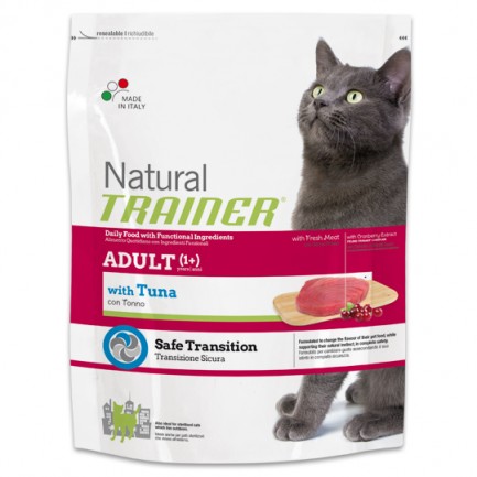 Natural Trainer Adult Cat con Tonno Natural Trainer Adult Cat con Tonno