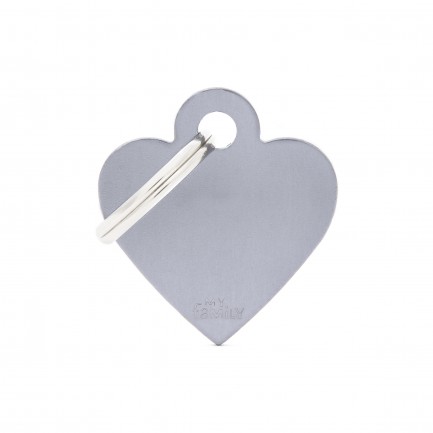 Medaglietta Cuore Piccolo Alluminio Blu Medaglietta Cuore Piccolo Alluminio Blu