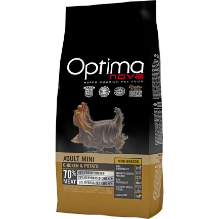 Optima Nova Adult Mini con Pollo e Patate GRAIN FREE Optima Nova Adult Mini con Pollo e Patate GRAIN FREE