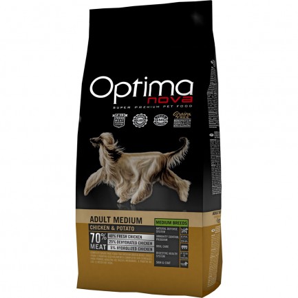 Optima Nova Adult Medium con Pollo e Patate GRAIN FREE Optima Nova Adult Medium con Pollo e Patate GRAIN FREE