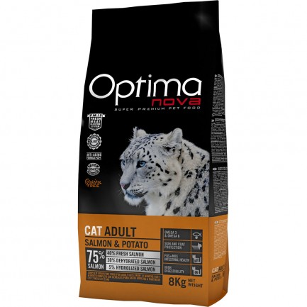 Optima Nova Cat Adult con Salmone e Patate GRAIN FREE Optima Nova Cat Adult con Salmone e Patate GRAIN FREE