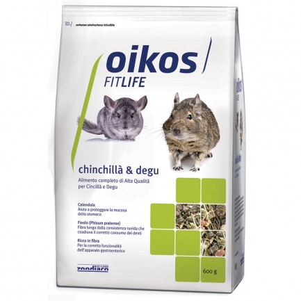 Oikos Chinchilla e Degu Adult Alimento Completo per Cincilla' e Degu Oikos Chinchilla e Degu Adult Alimento Completo per Cincilla' e Degu