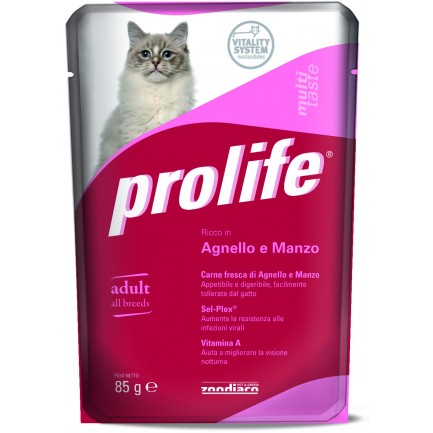 Prolife Cat Multi Taste Adult - 12 bustine da 85 gr Prolife Cat Multi Taste Adult - 12 bustine da 85 gr