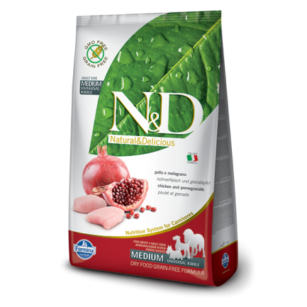 Farmina Grain-Free Adult con Pollo e Melograno per Cani Farmina Grain-Free Adult con Pollo e Melograno per Cani