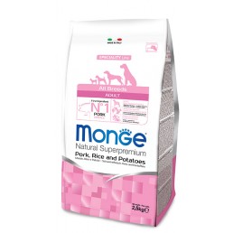 Monge Adult con Maiale Riso e Patate per Cani