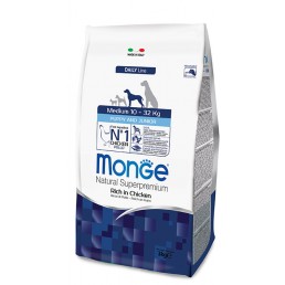 Monge Medium Puppy & Junior Ricco di Pollo per Cani