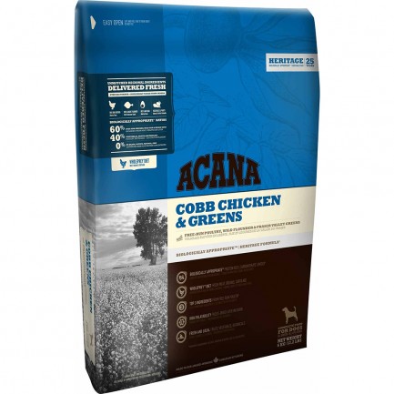 Acana Heritage Cobb Chicken & Greens per Cani Acana Heritage Cobb Chicken & Greens per Cani