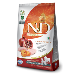 Farmina N&D Pumpkin Grain-Free Adult Medium-Maxi Pollo e Melograno per Cani
