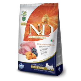 Farmina N&D Pumpkin Grain-Free Adult Mini Agnello e Mirtillo per Cani