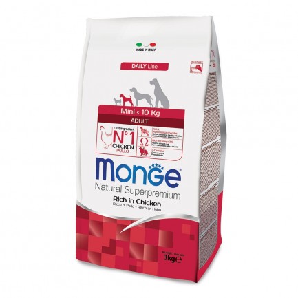 Monge Mini Adult Ricco di Pollo per Cani Monge Mini Adult Ricco di Pollo per Cani