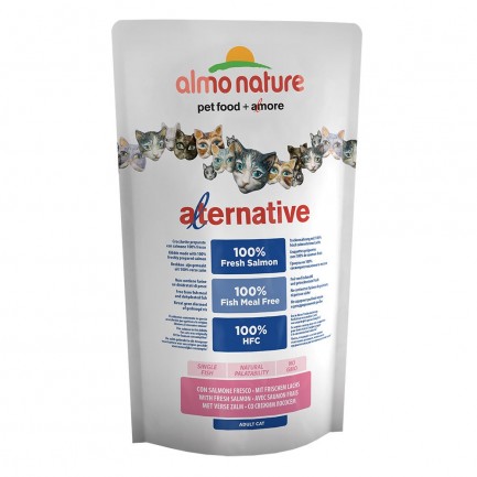 Almo Nature Alternative Cat con Salmone Fresco Almo Nature Alternative Cat con Salmone Fresco