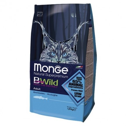 Monge Bwild Adult con Acciughe per Gatti Monge Bwild Adult con Acciughe per Gatti