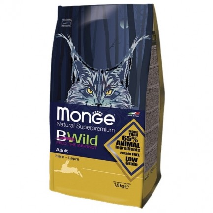 Monge BWild Adult con Lepre per Gatti Monge BWild Adult con Lepre per Gatti