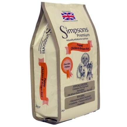 Simpson Puppy con Pollo e Riso Integrale per Cani Simpson Puppy con Pollo e Riso Integrale per Cani