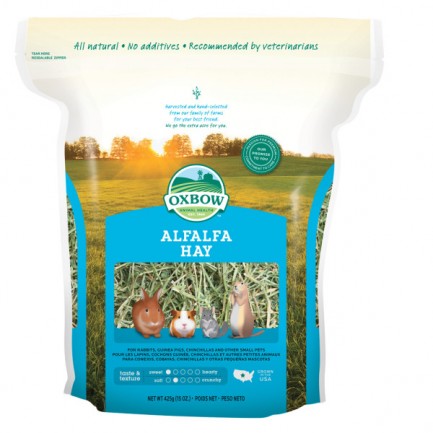 Oxbow Alfalfa Hay fieno per conigli e roditori Oxbow Alfalfa Hay fieno per conigli e roditori