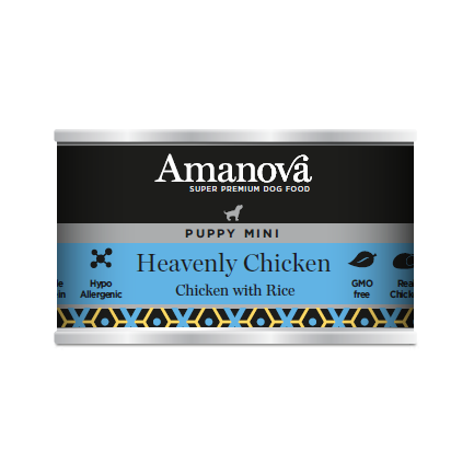 Amanova Puppy Mini con Pollo e Riso per Cuccioli Amanova Puppy Mini con Pollo e Riso per Cuccioli