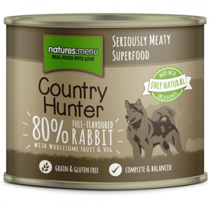 Natures Menu Country Hunter Coniglio con Mirtilli Cibo Umido per Cani Natures Menu Country Hunter Coniglio con Mirtilli Cibo Umido per Cani