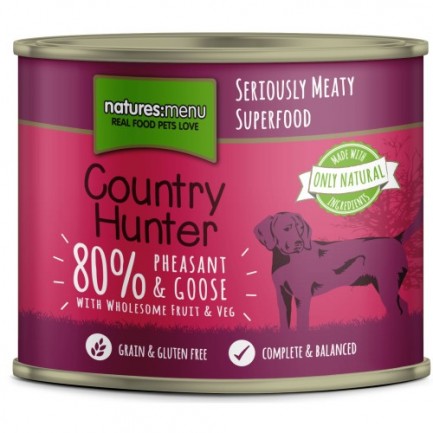 Natures Menu Country Hunter Fagiano e Oca Cibo Umido per Cani Natures Menu Country Hunter Fagiano e Oca Cibo Umido per Cani