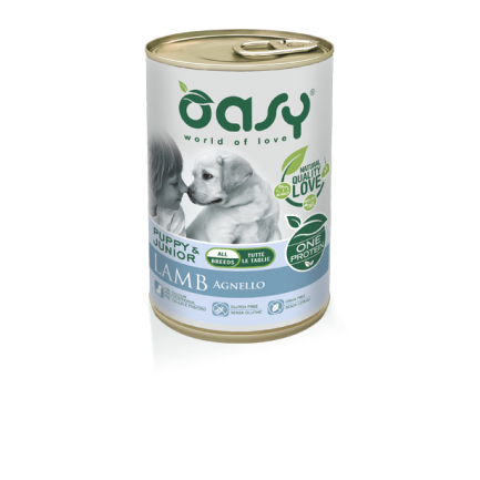 Oasy One Protein Puppy Cibo Umido per Cani Agnello Oasy One Protein Puppy Cibo Umido per Cani Agnello
