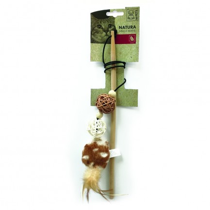 M-Pets Natura Balls Wand Gioco per Gatti M-Pets Natura Balls Wand Gioco per Gatti