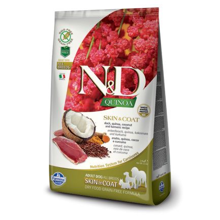 Farmina N&D Skin Coat con Anatra e Quinoa per Cani Farmina N&D Skin Coat con Anatra e Quinoa per Cani