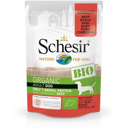 Schesir Dog BIO Organic con Manzo Cibo Umido per Cani Schesir Dog BIO Organic con Manzo Cibo Umido per Cani