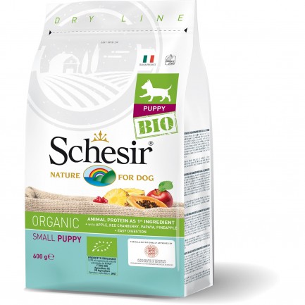 Schesir Dog BIO Organic Small Puppy per Cuccioli di Taglia Piccola Schesir Dog BIO Organic Small Puppy per Cuccioli di Taglia Piccola