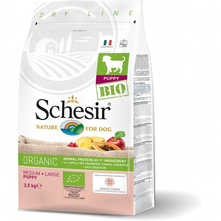 Schesir Dog BIO Organic Medium Puppy per Cuccioli di Taglia Media Schesir Dog BIO Organic Medium Puppy per Cuccioli di Taglia Media